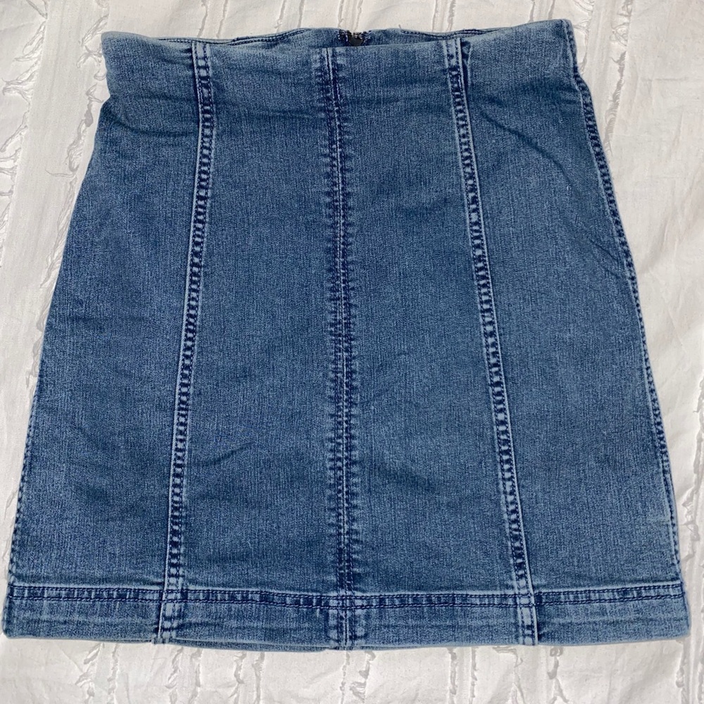 Denim mini skirt